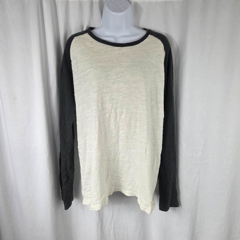 Howe Shirt Mens Large White Switchblade Symphony Graphic Long Sleeve Tee Top